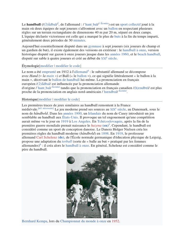 découvrez l'origine du handball : son histoire, ses premières règles et l'évolution de ce sport collectif passionnant depuis sa création jusqu'à aujourd'hui.