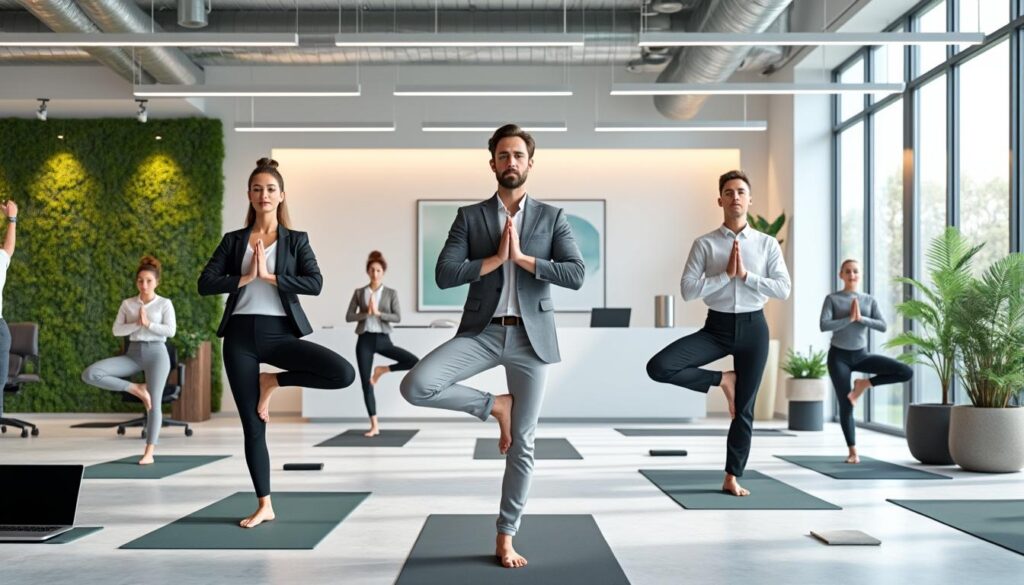 découvrez comment le yoga en entreprise peut améliorer le bien-être et la productivité au travail en 2025 grâce à des pratiques simples et adaptées à tous.
