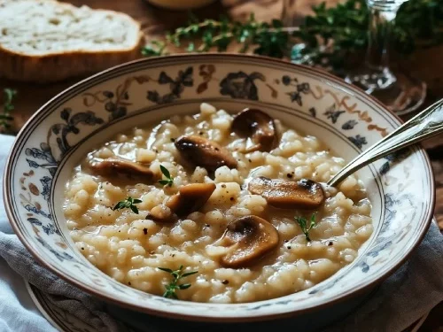 découvrez une recette savoureuse de risotto aux cèpes et orge, un plat réconfortant alliant la douceur des champignons à la texture gourmande de l'orge.