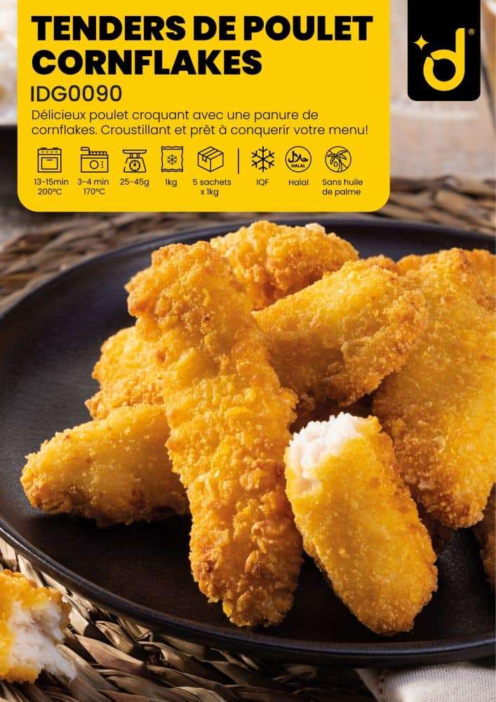 découvrez notre recette facile et délicieuse de tenders de poulet croustillants aux corn flakes, parfaits pour un repas savoureux et gourmand.